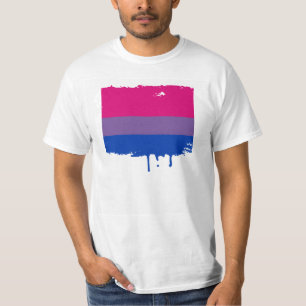 CAMISETA DESIGN BISSEXUAL DAS LISTRAS DO ORGULHO