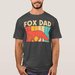 Camiseta Design Bonita Para Homens Pais Vulpinos De Animais