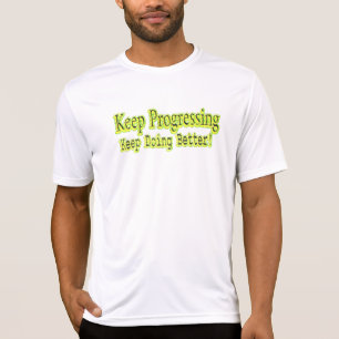 Camiseta Design Bonita Sobre "Continuar Prosseguindo". Comp