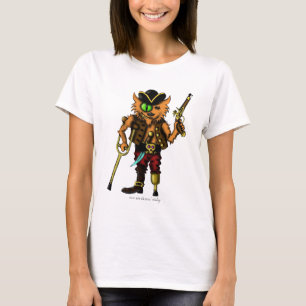 Camiseta Design bonito do t-shirt do pirata engraçado do