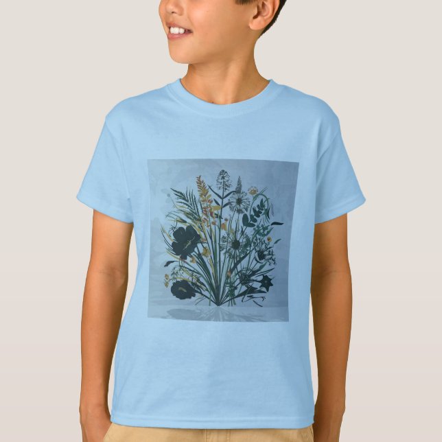 Camiseta Design botânico único para jardineiros (Frente)