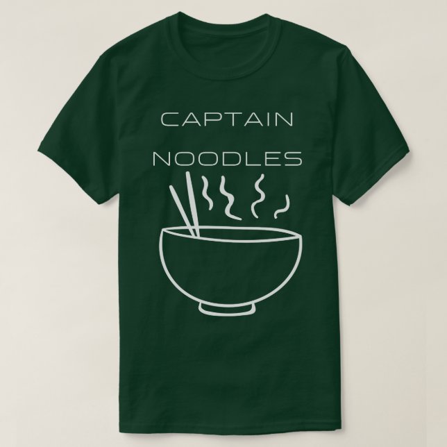 Camiseta Design Branco da Tipografia do Capitão Noodles (Frente do Design)