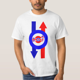Camiseta Design britânico do patinete da modificação