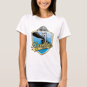 Camiseta Design Brooklyn Dourado