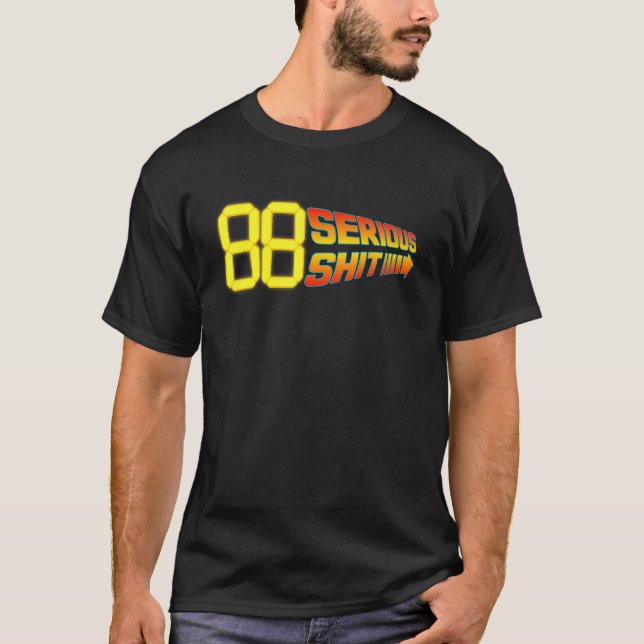 Camiseta design BTTF de 88 Milhas por Hora (Frente)