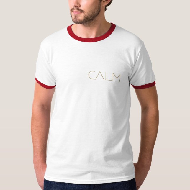 Camiseta design calmo e fresco (Frente)