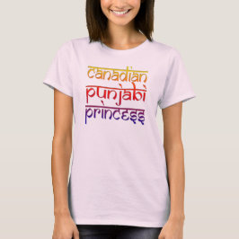 Camiseta design canadense punjabi princesa engraçada indian