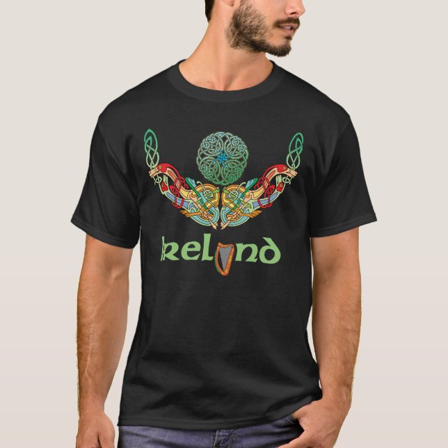 Camiseta Design celta de Torc do irlandês (Frente)