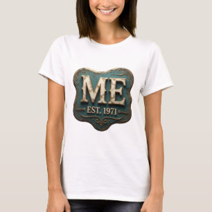 Camiseta Design Chic Gold ME EST 1971