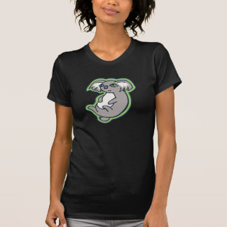 Camiseta Design cinzento de relaxamento do desenho do verde