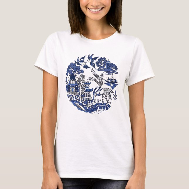 Camiseta Design Clássico Azul Selvagem (Frente)