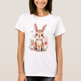 Camiseta Design Clássico de Coelho - Minimalista