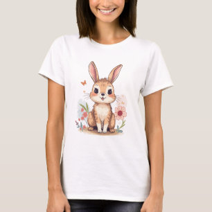 Camiseta Design Clássico de Coelho - Minimalista