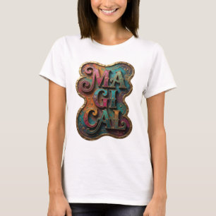 Camiseta Design Clássico em Ouro MAGICAL Statement