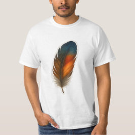 Camiseta Design Colorida Feather