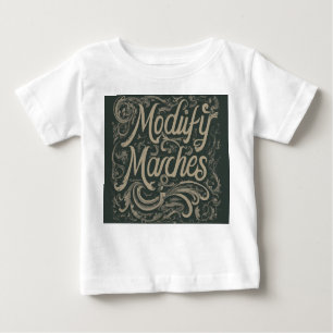 Camiseta design com o slogan "Modify Marches".