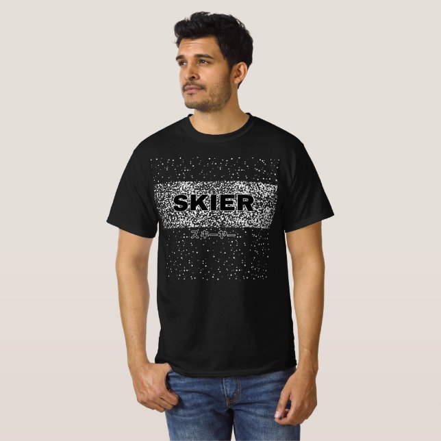 Camiseta Design com T-Shirt de Texto Japonês (Frente Completa)