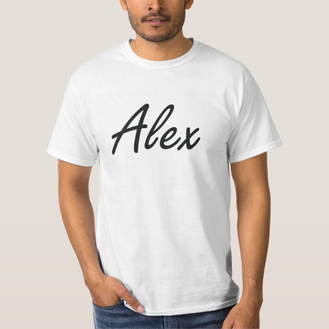 Camiseta Design conhecido artístico de Alex (Frente)