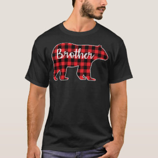 Camiseta Design Correspondente da Família Xadrez Vermelho d