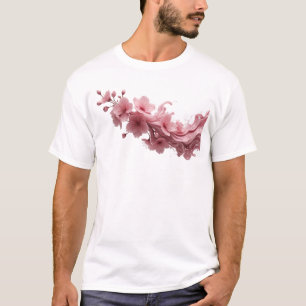 Camiseta Design Criativo de FLOR ABSTRATA em Negrito