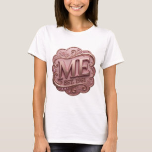 Camiseta Design Crisp Gold ME EST 1981 Statement