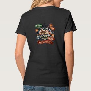 Camiseta Design Cristão Patriótico da Estrada Gospel 66