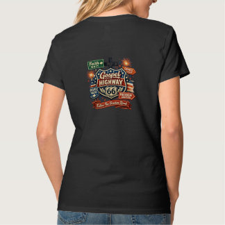 Camiseta Design Cristão Patriótico da Estrada Gospel 66