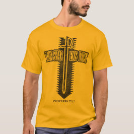 Camiseta Design Cristão Phi Rho Ferro Afia Ferro