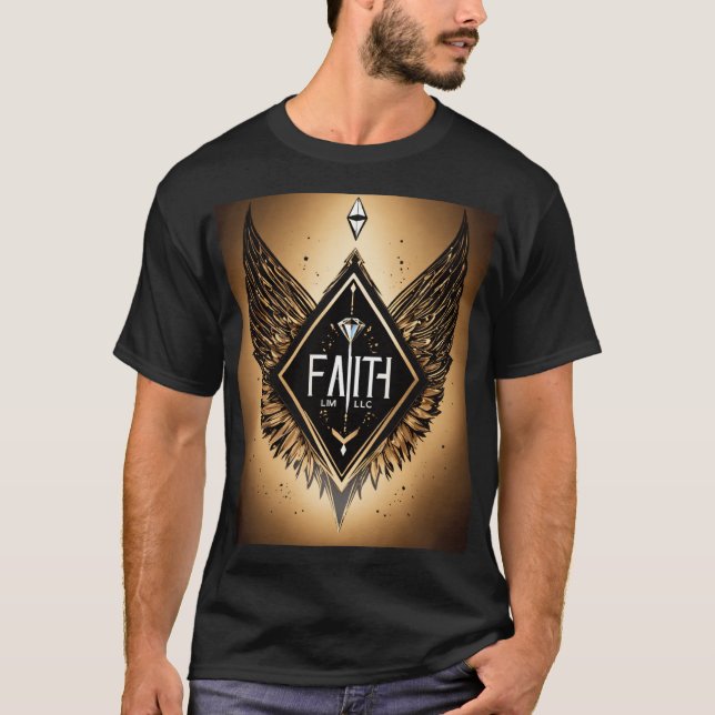 Camiseta Design Crystal Eagle - Majestosa e Negrit (Frente)