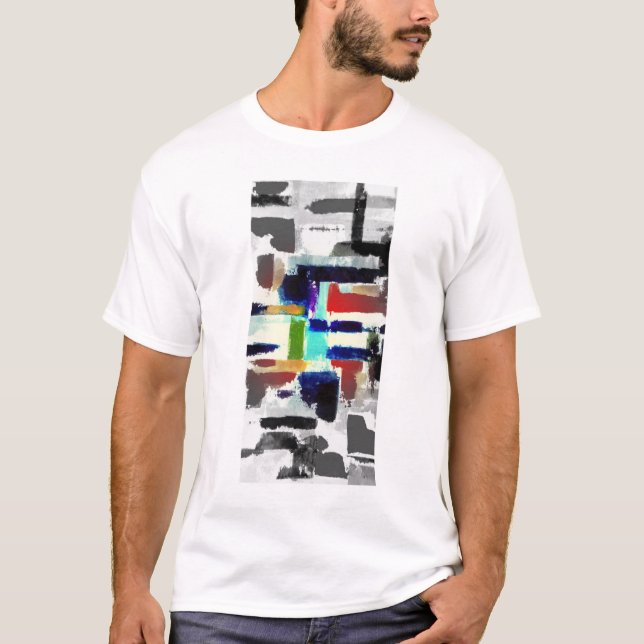 Camiseta Design da arte abstracta do T do verão do t-shirt (Frente)