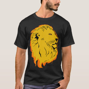 Camiseta Design da arte do leão