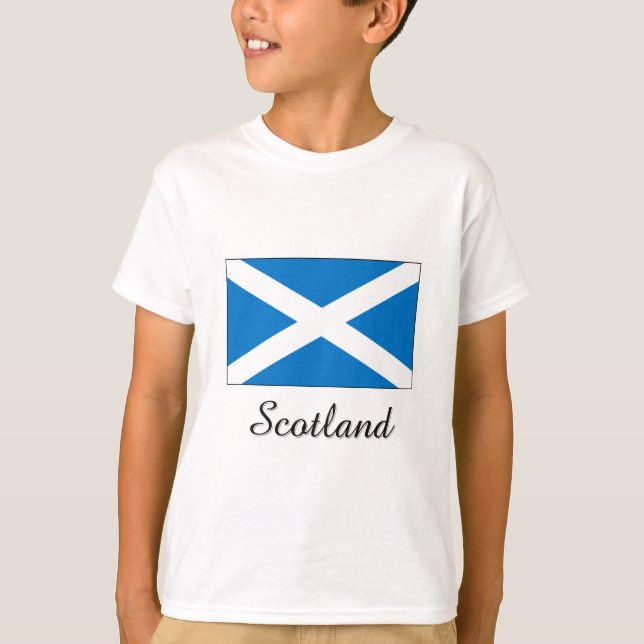 Camiseta Design da bandeira de Scotland (Frente)