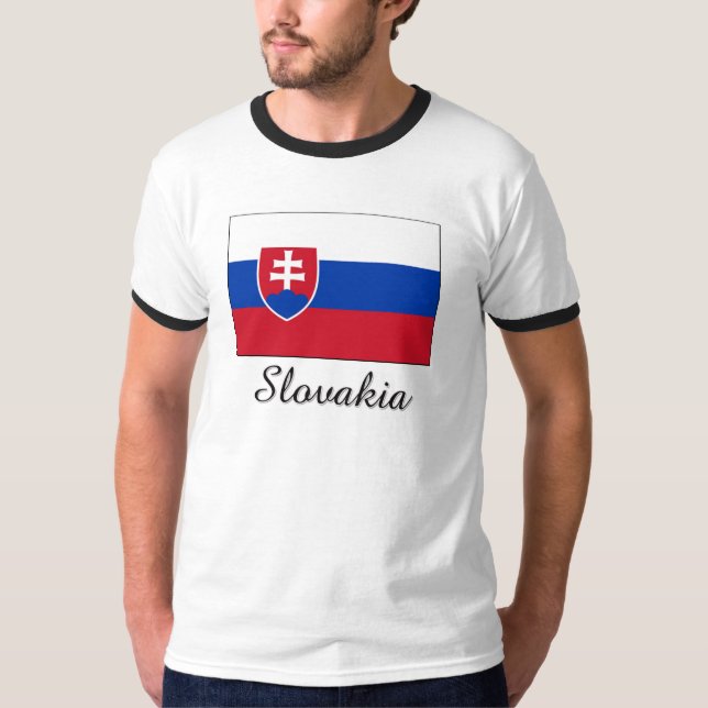Camiseta Design da bandeira de Slovakia (Frente)