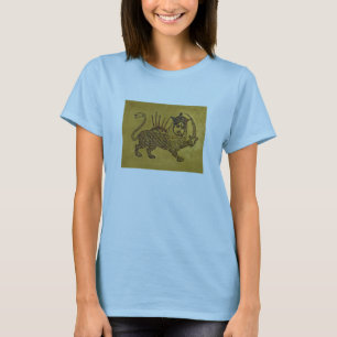 Camiseta Design da bandeira do leão