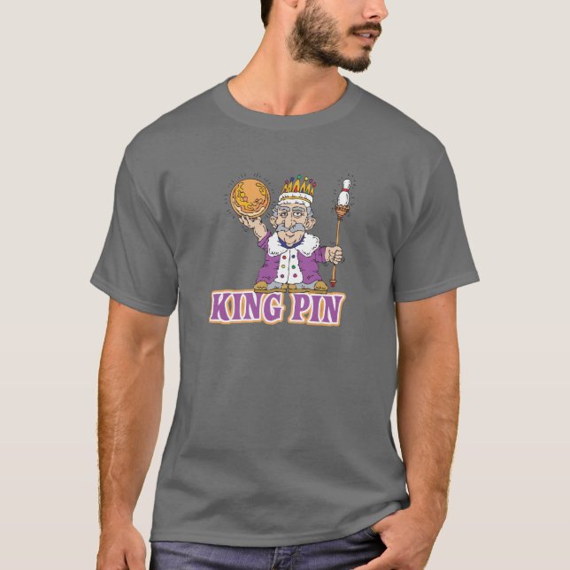 Camiseta design da boliche do alfinete (Frente)