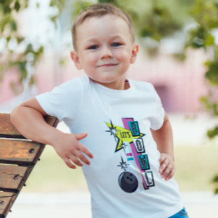 Camiseta Design da Boliche retrô rosa