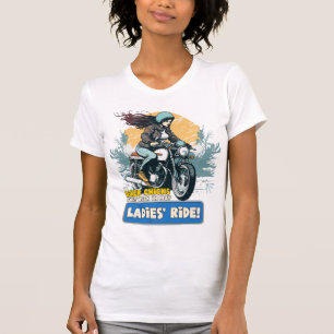 Camiseta Design da Camada T do pintinho Biker