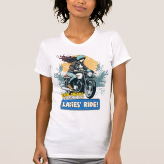 Camiseta Design da Camada T do pintinho Biker