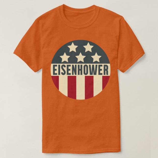 Camiseta Design da Campanha Vintage Eisenhower (Frente do Design)