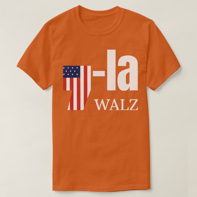 Camiseta Design da Campanha Walz 2024 (Frente do Design)