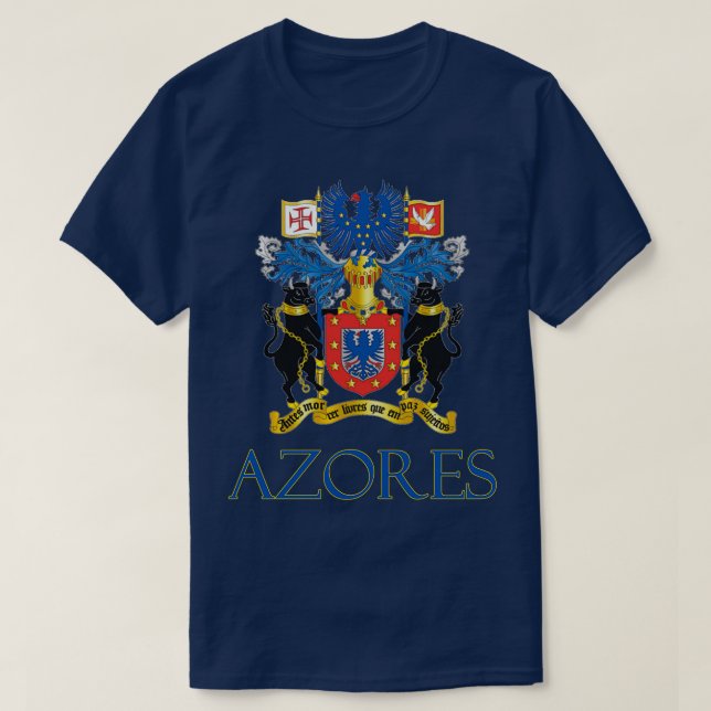 Camiseta Design da Casaco de Armas dos Açores (Frente do Design)