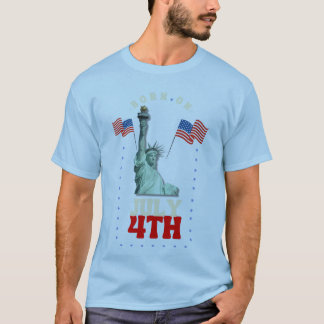 Camiseta Design da celebração do Dia da Independência Patri