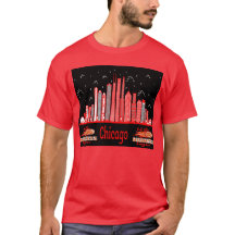Camiseta design da cidade de Chicago