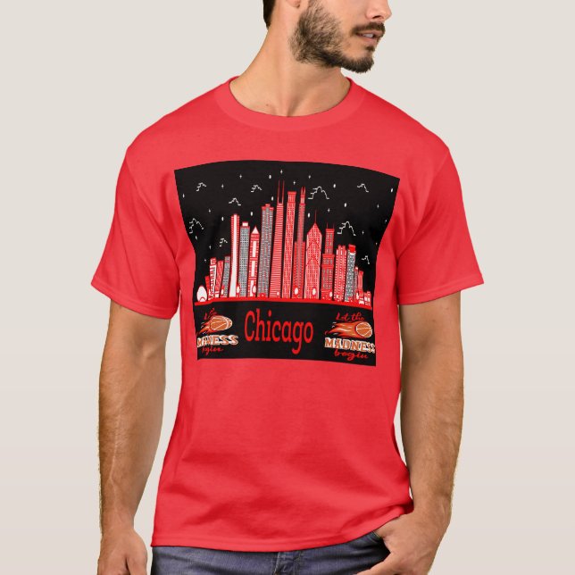 Camiseta design da cidade de Chicago (Frente)