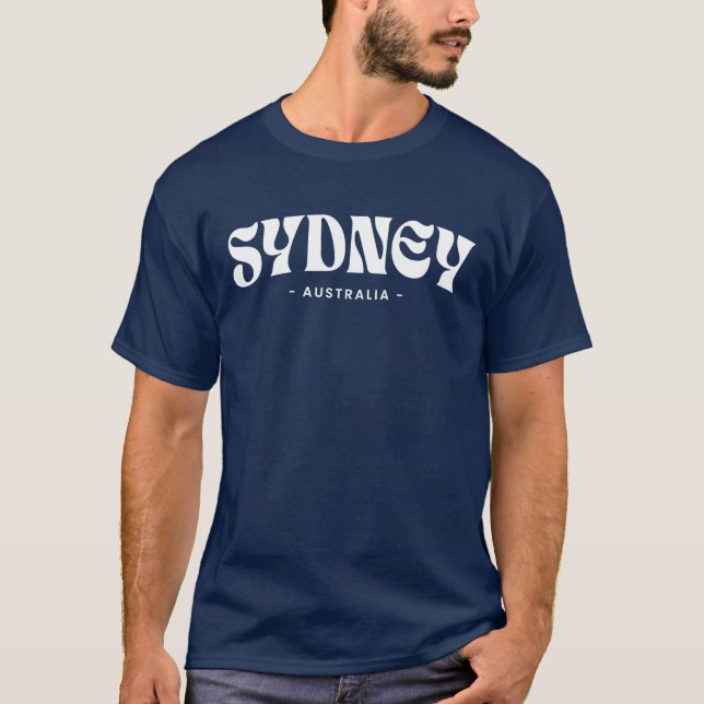 Camiseta design da cidade Sydney Austrália (Frente)