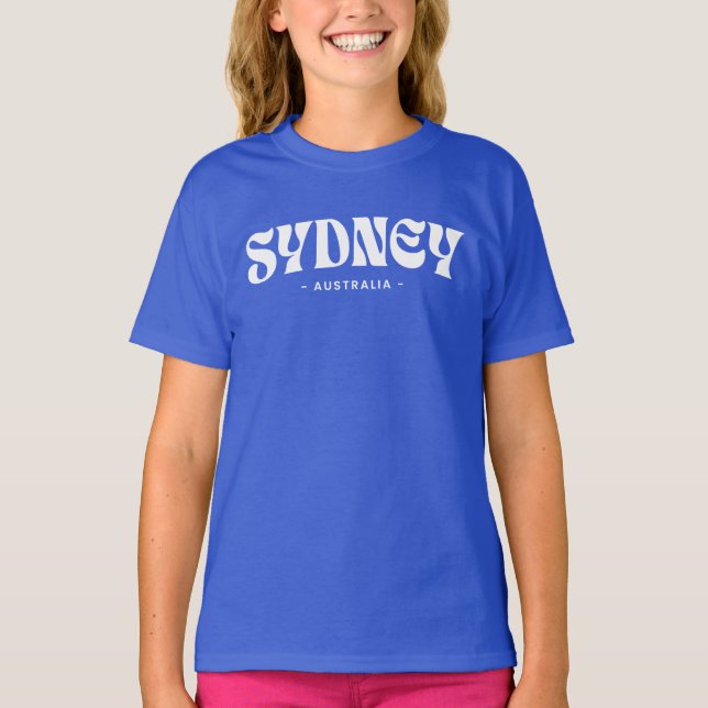 Camiseta design da cidade Sydney Austrália (Frente)