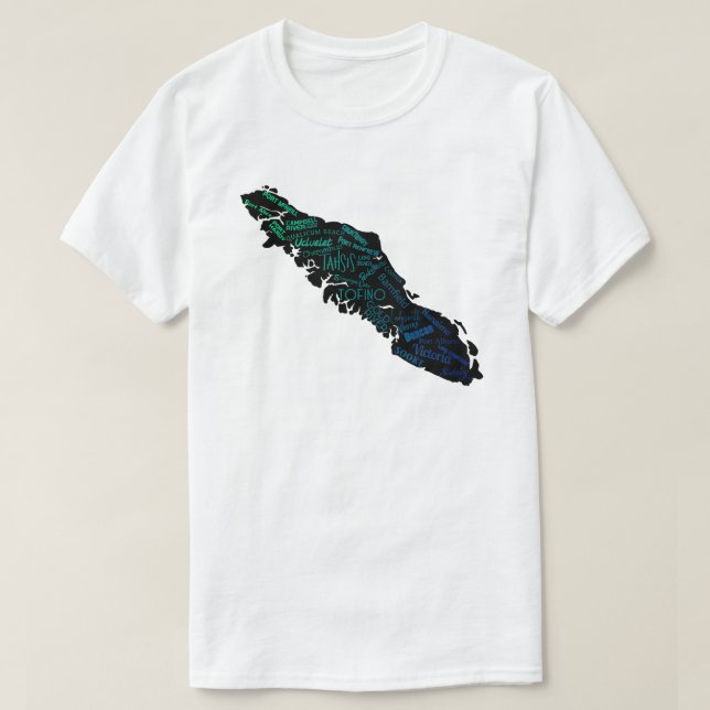 Camiseta Design da costa oeste da ilha de Vancouver (Frente do Design)