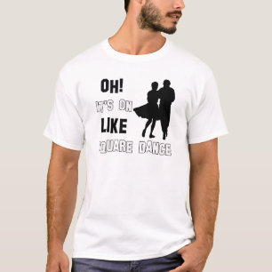 Camiseta design da dança quadrada