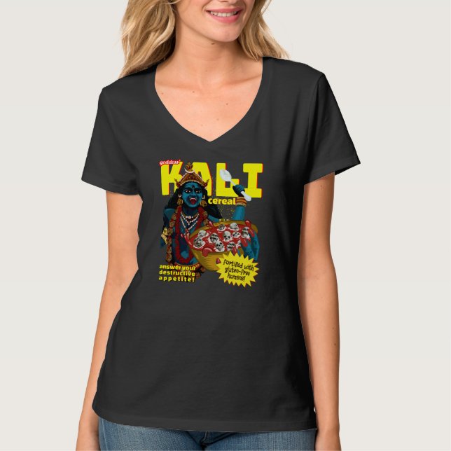 Camiseta Design da Deusa Hindu de Kali Funny (Frente)