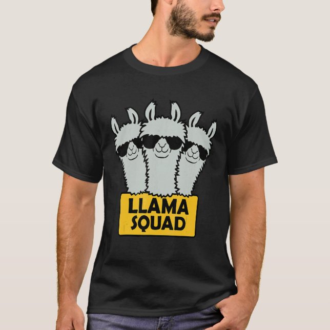 Camiseta Design da Equipe Llama Squad (Frente)